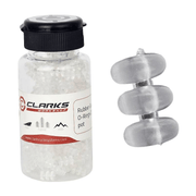 Clarks Gear "O" Ring Frame Savers - Clear - Dispenser pot of 200
