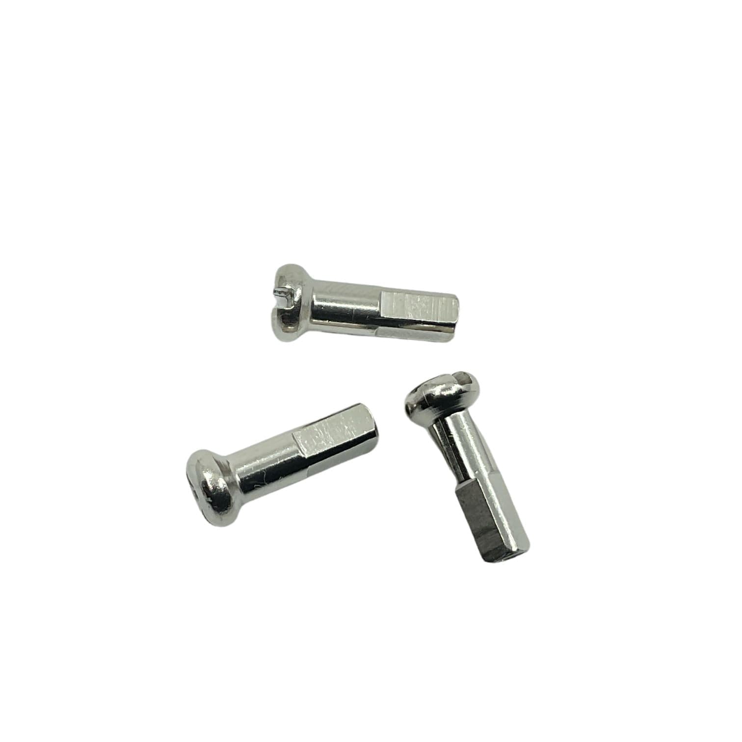 DT Swiss 2 x 14 mm brass nipples silver (box of 100)