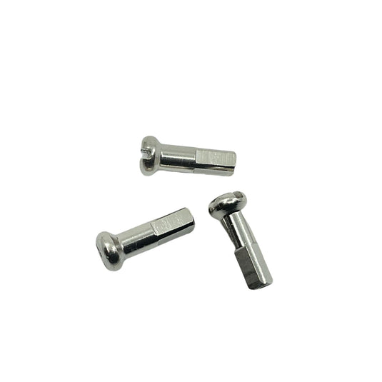 DT Swiss 2 x 14 mm brass nipples silver (box of 100)