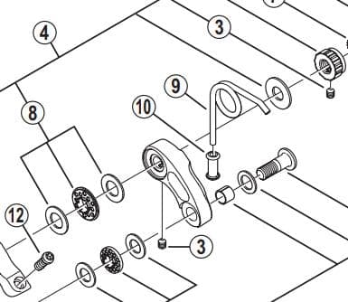 Shimano Spares BR-7900 arm spring