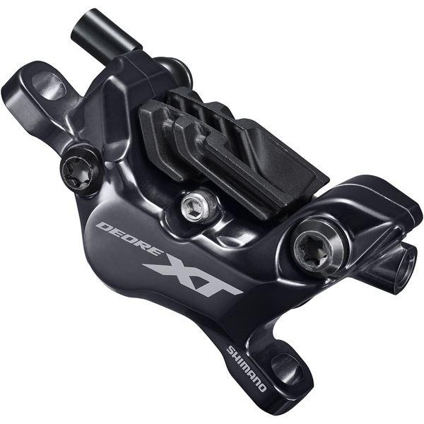 Load image into Gallery viewer, Shimano Deore XT BR-M8120 XT 4-piston calliper; post mount; without adapters; front or rear
