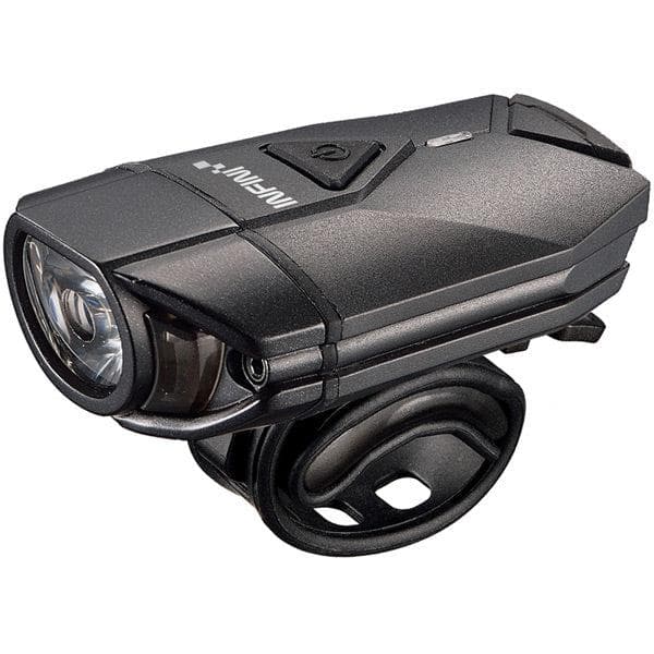 Infini Super Lava 300 lumen USB front light with bar and helmet brackets