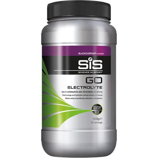 Science In Sport GO Electrolyte drink powder - 500 g tub - blackcurrant