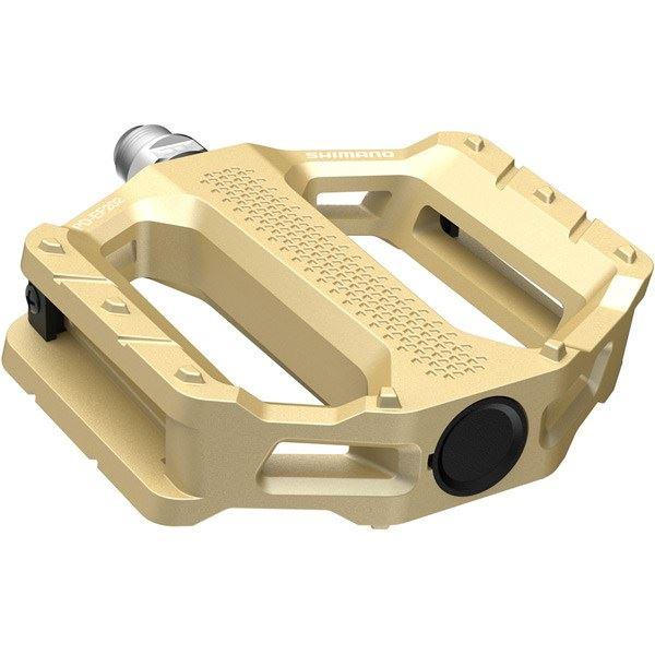 Load image into Gallery viewer, Shimano Pedals PD-EF202 MTB flat pedals; gold
