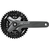 Shimano FC-M2000 Altus chainset with chainguard, square taper, 40 / 30 / 22T - Grey