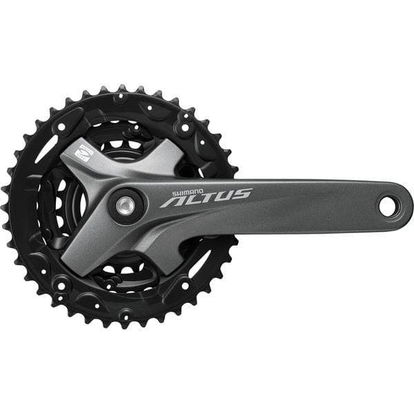 Load image into Gallery viewer, Shimano FC-M2000 Altus chainset with chainguard, square taper, 40 / 30 / 22T - Grey

