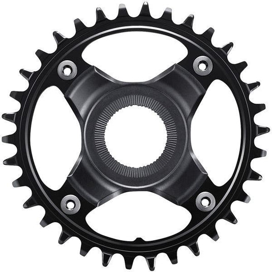 Shimano STEPS SM-CRE80-12-B chainring; 36T for chainline 53 mm; without chainguard; black