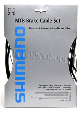 Load image into Gallery viewer, Shimano Spares Road / MTB brake cable set; black
