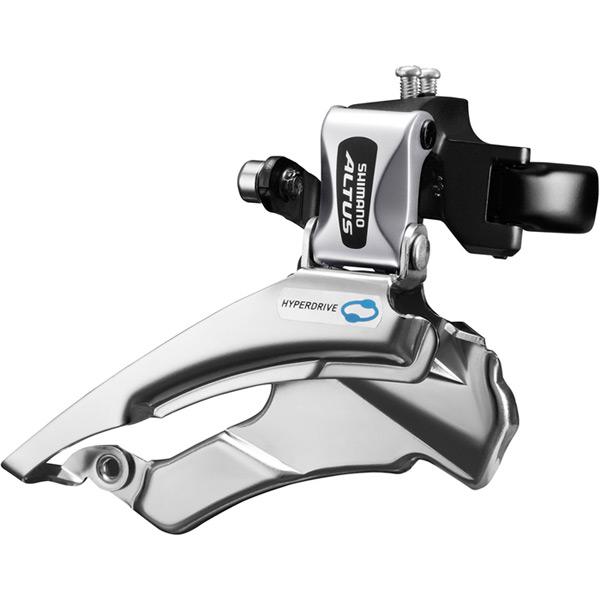 Shimano Altus FD-M313 Altus hybrid front derailleur; conventional swing; dual-pull; multi fit