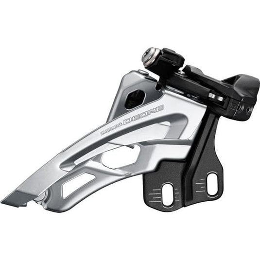 Shimano Deore Deore M6000-E triple front derailleur; E-type mount; side swing; front pull