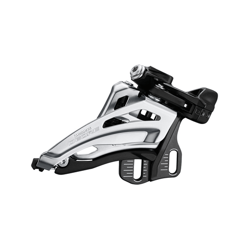 Shimano Deore M6020-E double front derailleur, E-type mount, side swing, front pull