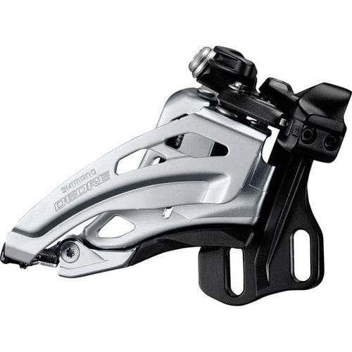 Shimano Deore M617-E double front derailleur, E-type, side swing, front pull