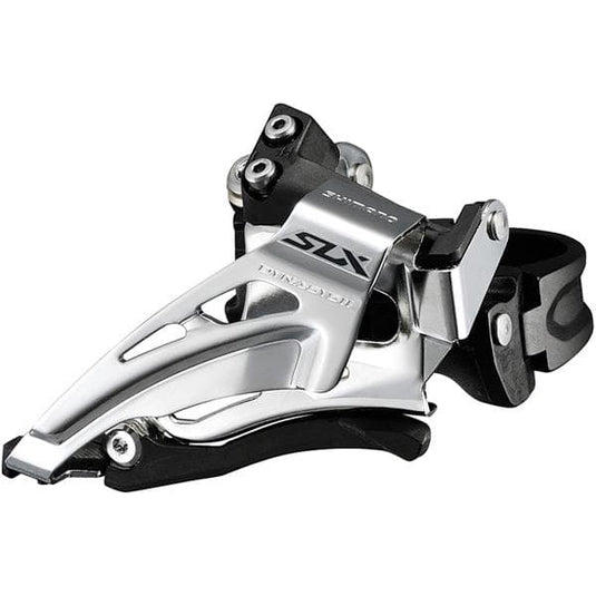 Shimano SLX SLX M7025-L double 11-speed front derailleur; low clamp; top swing; down-pull