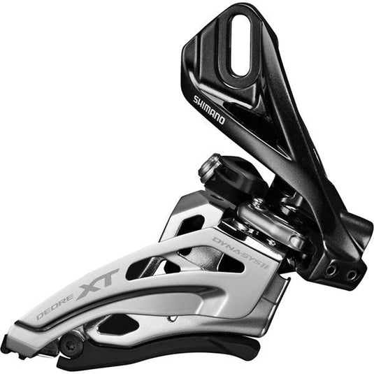 Shimano Deore XT M8025-D double front derailleur, direct mount, down swing, top-pull