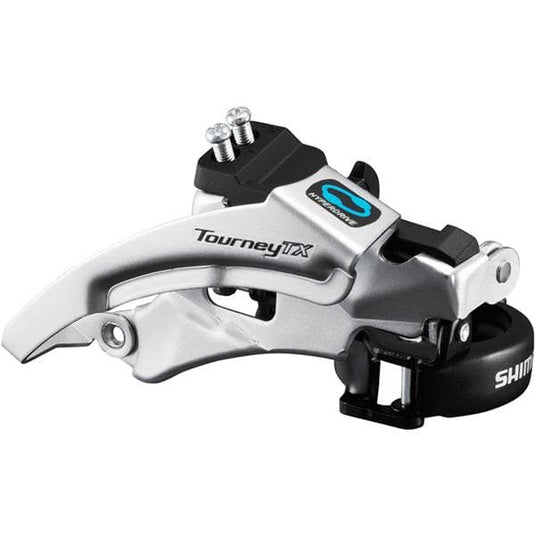 Shimano Tourney / TY FD-TX800 Tourney TX front derailleur; top swing; dual pull; for 42/48T; 63-66