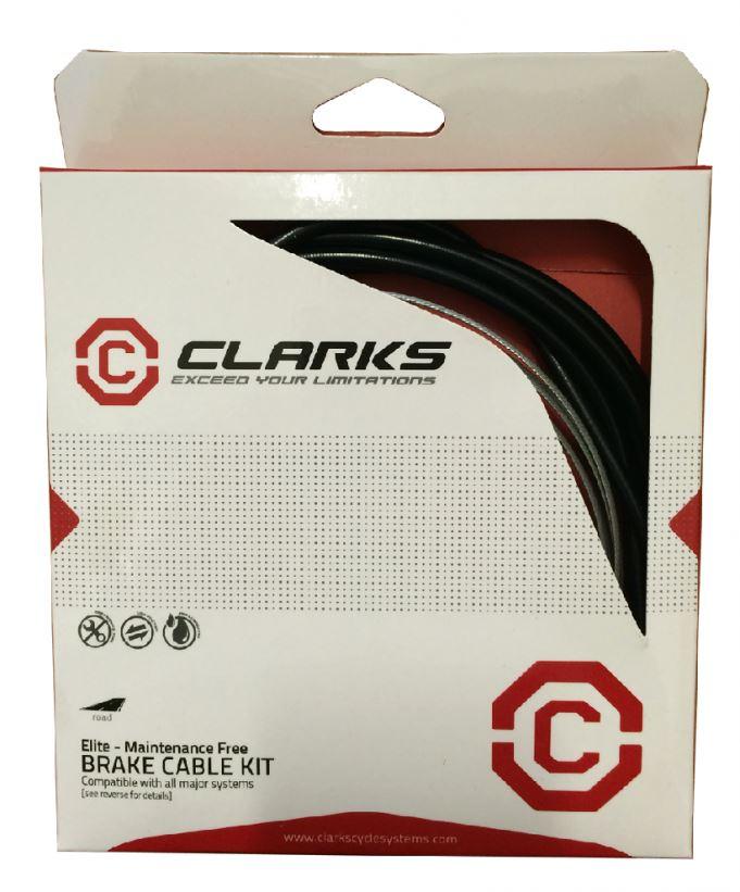 Clarks Elite Front &amp; Rear Road Brake Cable Kit
