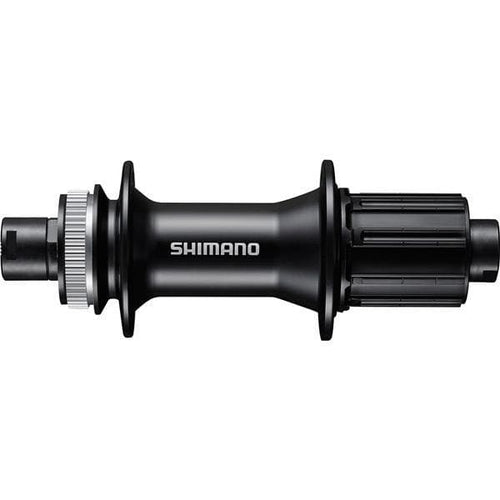 Shimano Deore FH-MT400 freehub; Centre-Lock mount; 142 x 12 mm thru-axle; 32 hole; black