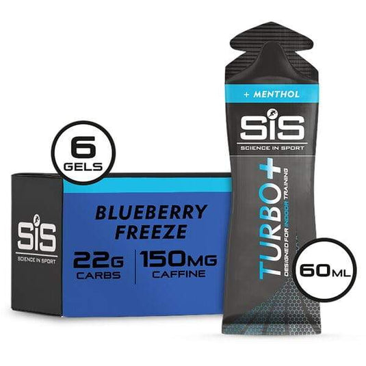 Science In Sport Turbo+ Energy Gel multipack - box of 6 gels - blueberry freeze