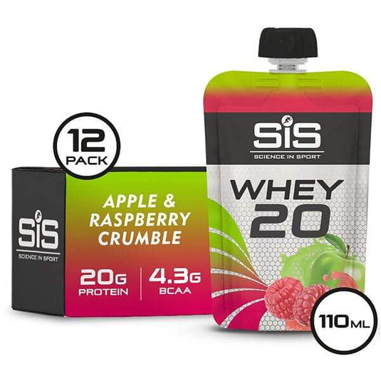 Science In Sport WHEY20 Protein Supplement - Apple and Raspberry Crumble - 110g - Pack of 12