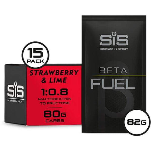 Science In Sport BETA Fuel energy drink powder - box of 15 sachets - strawberry and lime