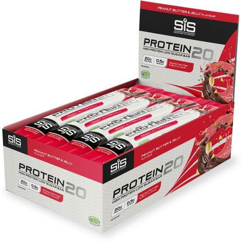 Science In Sport PROTEIN20 bar - box of 12 bars - peanut butter and jelly