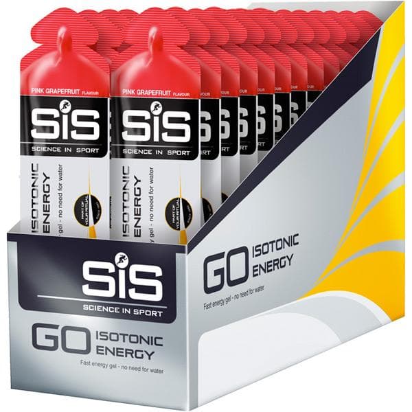 Science In Sport GO Isotonic Energy Gel - box of 30 gels - pink grapefruit