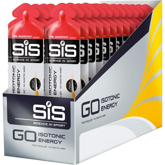 Science In Sport GO Isotonic Energy Gel - box of 30 gels - pink grapefruit