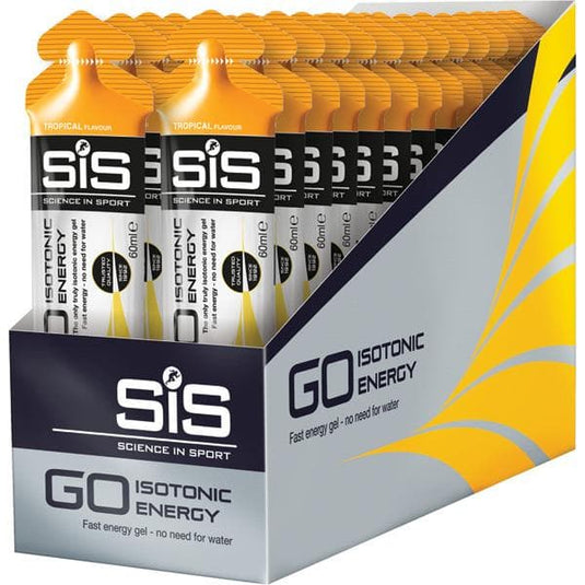 Science In Sport GO Isotonic Energy Gel - box of 30 gels - tropical