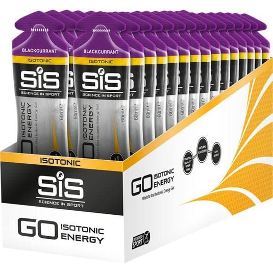 Science In Sport GO Isotonic Energy Gel - box of 30 gels - blackcurrant