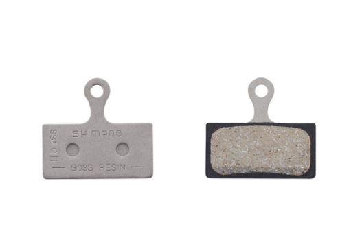 Load image into Gallery viewer, Shimano G02S disc brake pads, steel backed, resin Replaced G01S
