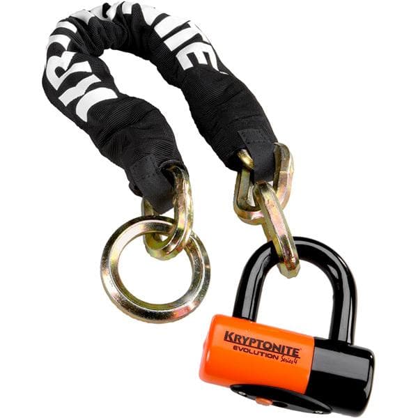 Kryptonite New York Noose (12 mm / 130 cm) - with Ev Series 4 Disc Lock Sold Secure Gold