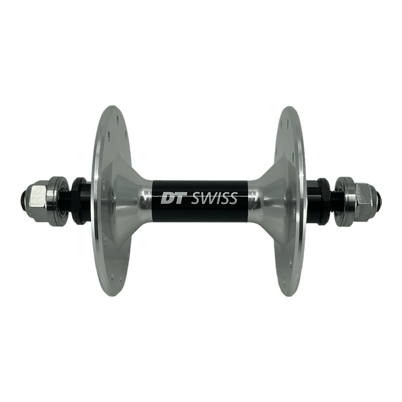 Load image into Gallery viewer, DT Swiss Track Front Hub - 100mm Bolt On - 20 Hole Silver - HBDTT01F
