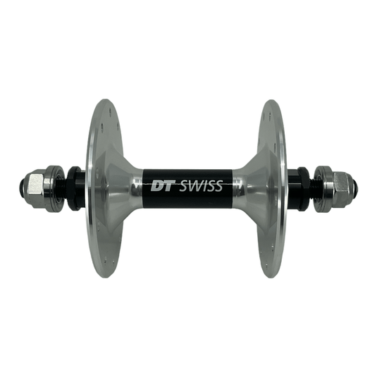 DT Swiss Track Front Hub - 100mm Bolt On - 20 Hole Silver - HBDTT01F