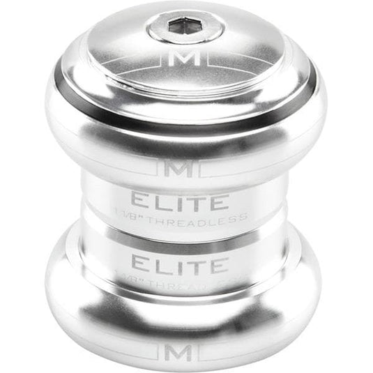 M Part Elite Headset 1-1/8 Threadless Silver EC34/28.6 EC34/30