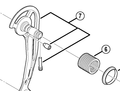 Shimano RD-M663-SGS outer plate assembly