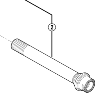 Shimano Spares FH-M988 hub axle unit