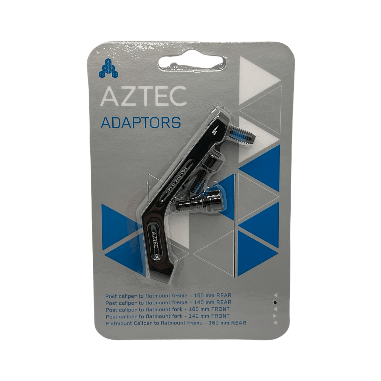 Aztec Adapter for post type calliper to flatmount frame; 140mm rear