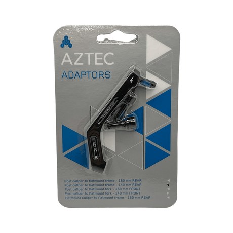Aztec Adapter for post type calliper to flatmount frame; 140mm rear
