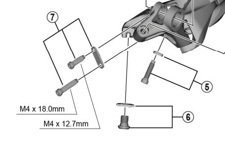 Load image into Gallery viewer, Shimano Spares RD-R9100 B-tension adjusting screw and plate
