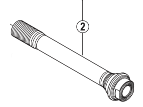 Load image into Gallery viewer, Shimano Spares FH-M640 hub axle; 12 mm
