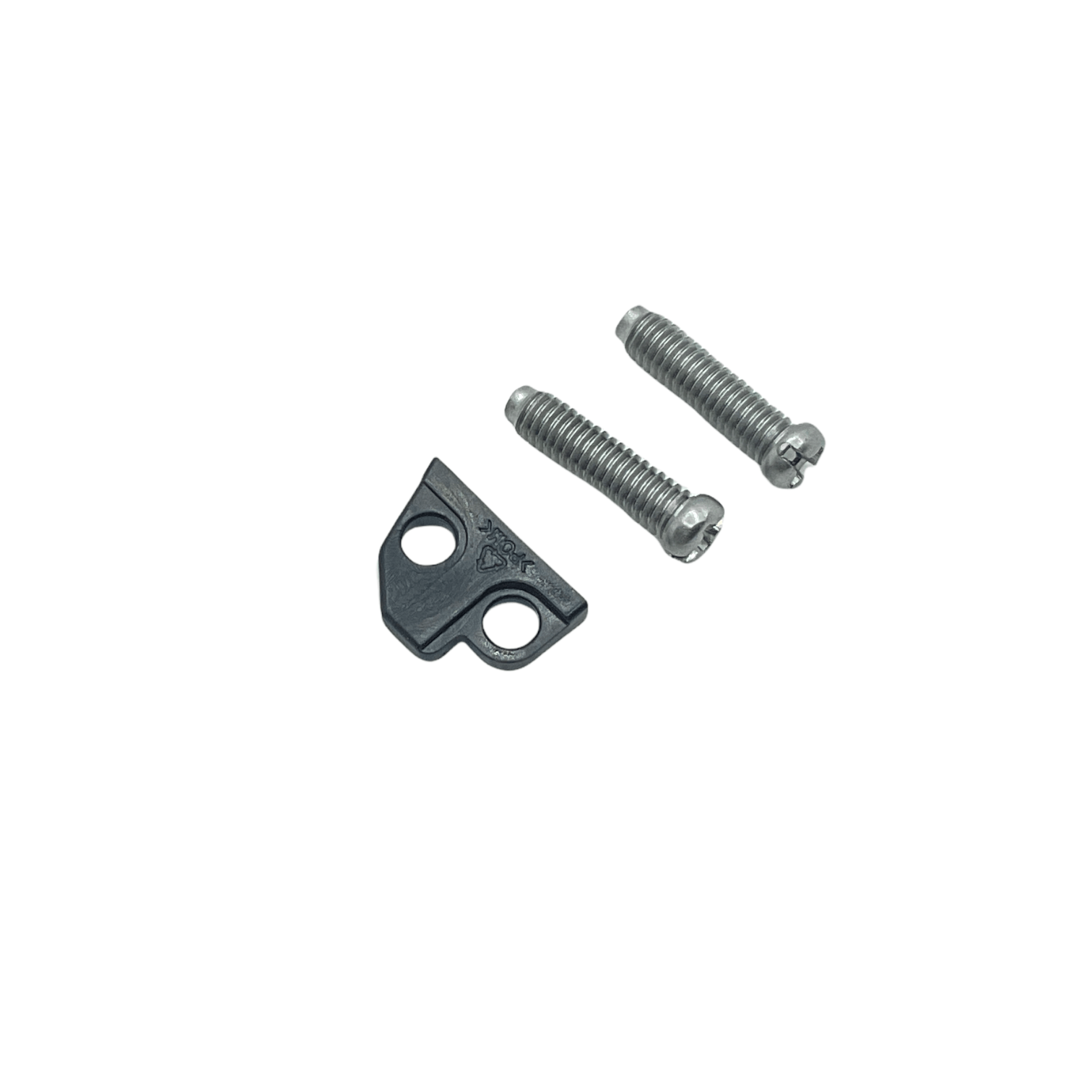 Shimano Spares FD-6800 stroke adjust screws; M4 x 15 mm and plate for band type