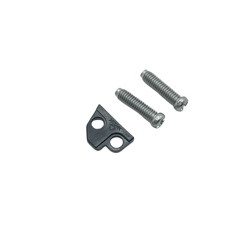 Load image into Gallery viewer, Shimano Spares FD-6800 stroke adjust screws; M4 x 15 mm and plate for band type
