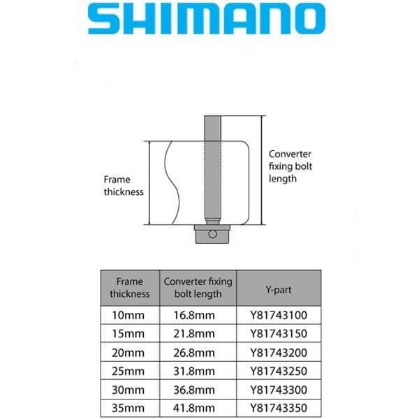 Load image into Gallery viewer, Shimano BR-RS505 Caliper Fixing Bolt C for 10mm Rear Mount Thickness - Y8N208000
