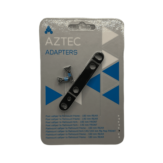 Aztec Adapter for flatmount calliper to flatmount fork; 140 and 160mm flip flop front