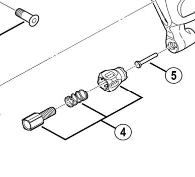 Load image into Gallery viewer, Shimano Spares RD-6800 cable adjusting bolt unit
