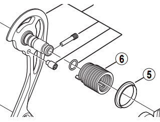Shimano Spares RD-M772 P-tension spring