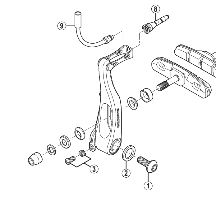 Shimano Spares BR-R353 boot