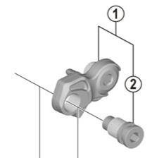 Shimano Spares RD-M8050 bracket axle unit