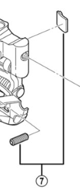 Shimano Spares FD-6800 support bolt and plate