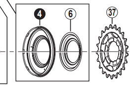 Shimano Spares SG-8C31 right hand dust cap A with seal
